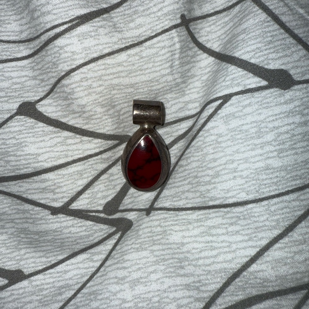 Red Teardrop Pendant